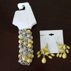 Yellow/silver jewelry